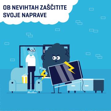 Ob nevihtah zascitite svoje naprave